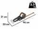 Worx Nitro WG263E - Taille-haie &agrave; batterie - 20V/4Ah - Lame de 57 cm