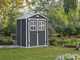 Keter Manor noir - Abri de jardin - Avec fen&ecirc;tres frontal