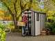 Keter Manor beige - Abri de jardin - Avec fen&ecirc;tre lat&eacute;rale