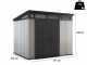 Keter Artisan gris - Abri de jardin - Avec porte double battant - 277x218x226 cm