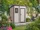Keter Manor Pent beige - Abri de jardin - Avec fen&ecirc;tre frontale - 183.5x111x200.5 cm