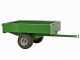 Francini FQ6 - Remorque en acier pour tracteur tondeuse - 150x110(h 25 cm)