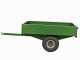 Francini FQ6 - Remorque en acier pour tracteur tondeuse - 150x110(h 25 cm)