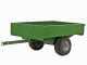 Francini FQ6 - Remorque en acier pour tracteur tondeuse - 150x110(h 25 cm)