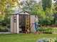 Keter Manor beige - Abri de jardin - Avec fen&ecirc;tre lat&eacute;rale - 185x152x226 cm