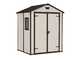 Keter Manor beige - Abri de jardin - Avec fen&ecirc;tre lat&eacute;rale - 185x152x226 cm