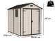 Keter Manor beige - Abri de jardin - Avec fen&ecirc;tre lat&eacute;rale - 185.8x236.8x227 cm