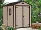 Keter Manor beige - Abri de jardin - Avec fen&ecirc;tre lat&eacute;rale - 185x236x227 cm