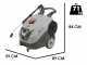 Comet New Scout 150 Extra - Nettoyeur haute pression &agrave; eau chaude professionnel - 150 bars max - 540 L/h
