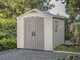 Keter Factor beige - Abri de jardin - Avec fen&ecirc;tre lat&eacute;rale - 256.5x255x243 cm