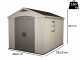 Keter Factor beige - Abri de jardin - Avec fen&ecirc;tre lat&eacute;rale - 256.5x331.5x243 cm