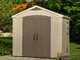 Keter Factor beige - Abri de jardin - Avec fen&ecirc;tre lat&eacute;rale - 256.5x182x243 cm