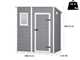 Keter Manor Pent gris - Abri de jardin - Avec fen&ecirc;tre frontale - 183.5x111x200.5 cm