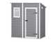 Keter Manor Pent gris - Abri de jardin - Avec fen&ecirc;tre frontale - 183.5x111x200.5 cm