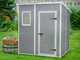 Keter Manor Pent grigio - Abri de jardin - Avec fen&ecirc;tre frontale - 183.5x185x200 cm