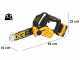 DeWalt DCMPS520P1-QW - Tron&ccedil;onneuse de taille &eacute;lectrique 18V 5Ah - Guide de 20 cm