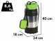 Ribimex PRPVC801MC3 - Pompe immerg&eacute;e pour puits - 800 W - Eaux claires