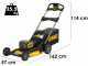 DeWalt DCMWP134N-XJ - Tondeuse &agrave; gazon sur batterie - Coupe 53 cm - 2x 18V 5Ah