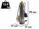 Ribimex PRPVC751/43F - Pompe immerg&eacute;e pour puits - 750 W - Eau claire