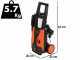 Black &amp; Decker PW1450TDL-QS - Nettoyeur haute pression &agrave; eau froide - 105 bars - 426 l/h