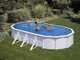 Gre Fidji Ovale 730x375x120cm - Piscine hors-sol en acier