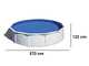 Gre Fidji Ronde &Oslash;550 x 120 cm - Piscine hors sol en acier