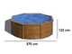 Gre Pacific ronde &Oslash;350 x 120 cm - Piscine hors sol en acier