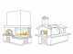 Linea VZ Napoli  - Four &agrave; bois encastrable avec chambre de &Oslash; 85 cm - Capacit&eacute; de cuisson 3 pizzas