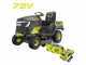 RYOBI RY72TMX107-210 - Tracteur tondeuse &agrave; batterie - 72V / 2x10Ah