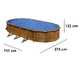 Gre Pacific Ovale 730x375x120cm - Piscine hors sol en acier