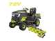 RYOBI RY72TMX117-310 - Tracteur tondeuse &agrave; batterie - 72V / 3x10Ah
