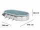 Gre Finlandia Ovale 730x375x120cm - Piscine hors-sol en acier