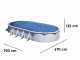 Gre Atlantis Ovale 915 x 470 x 132 cm - Piscine hors-sol en acier