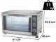 DCG MBS55 - Four &eacute;lectrique ventil&eacute; posable LT 55 2200 W