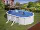 Gre Atlantis Ovale 610 x 375 x 132 cm - Piscine hors-sol en acier