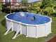 Gre Atlantis Ovale 500x300x132cm - Piscine hors-sol en acier
