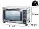 DCG MBS35 - Four &eacute;lectrique &agrave; chaleur tournante LT 35 1500 W