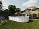 Gre Haiti Ovale 800 x 470 x 132 cm - Piscine hors-sol en acier - Traverses enterr&eacute;es