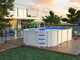 Gre Haiti Ovale 610 x 375 x 132 cm - Piscine hors-sol en acier - Traverses enterr&eacute;es