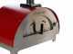 AgriEuro Quattro Stagioni Rouge - Four &agrave; bois pour pizza d'ext&eacute;rieur 60x40 - capacit&eacute; 1 pizza