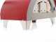 AgriEuro Quattro Stagioni Rouge - Four &agrave; bois pour pizza d'ext&eacute;rieur 60x40 - capacit&eacute; 1 pizza
