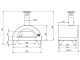 AgriEuro Quattro Stagioni - Four &agrave; bois d'ext&eacute;rieur pour pizza Anthracite 60x40 - pour 1 pizza