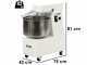 Mixer 3000 S - P&eacute;trin &agrave; Spirale - Capacit&eacute; 24Kg