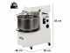 Mixer 4000 H2O Deluxe - P&eacute;trin &agrave; spirale &agrave; haut niveau d'hydratation - Capacit&eacute; 32Kg - Triphas&eacute;