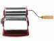 Imperia iPasta T.2/6,5 mm Rouge - Laminoir - Machine à pâtes manuelle en INOX