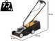 Batavia 7064713  - Tondeuse &agrave; gazon sans fil - 18 V 4 Ah - Coupe 32 cm