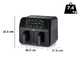 Ariete 4623 Airy Fryer Dual - Friteuse sans huile num&eacute;rique avec bac double
