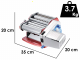 Imperia Electric iPasta Metallica Classica - Machine &agrave; p&acirc;tes &Eacute;lectrique - couleur Rouge