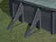 Gre Kea Ovale 610x375x120cm - Piscine hors sol en acier