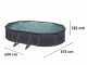 Gre Kea Ovale 610x375x120cm - Piscine hors sol en acier